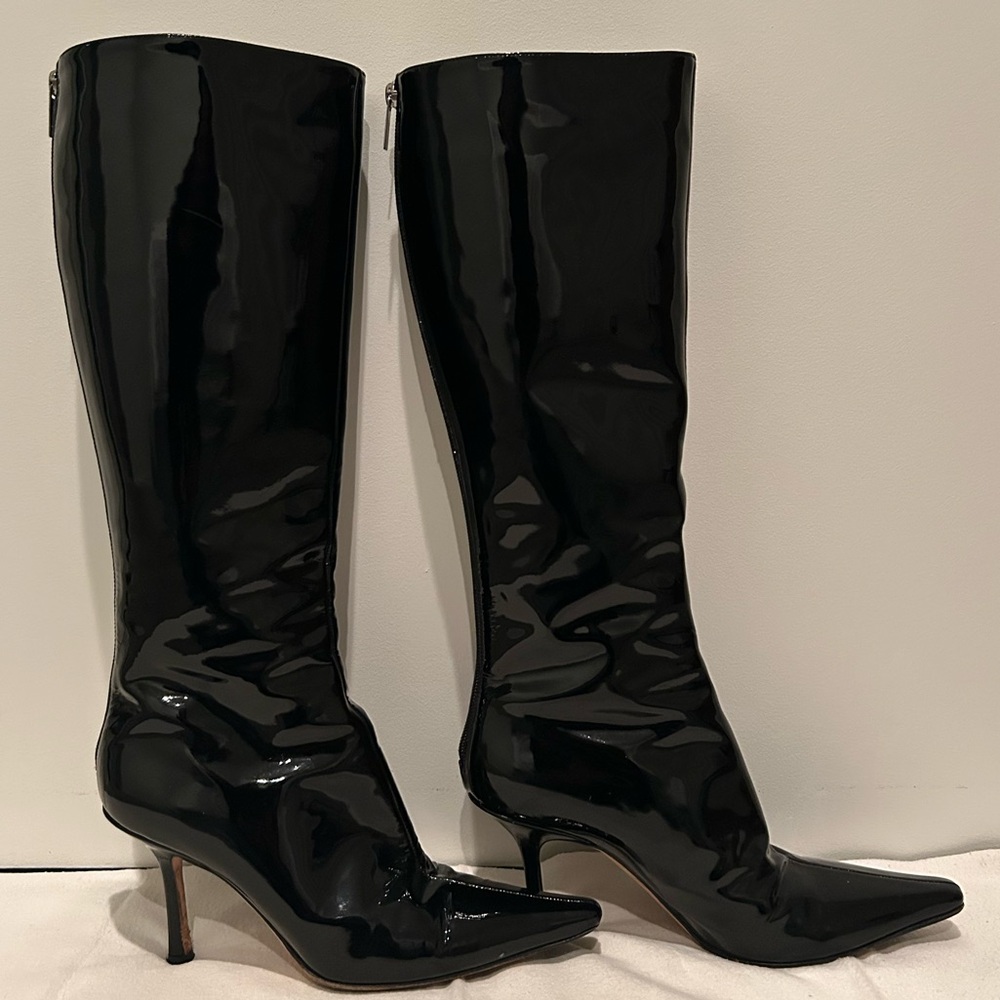 Jimmy Choo black patent leather boots - Picture 2 of 10